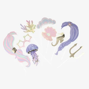 Kit photobooth sirène iridescente