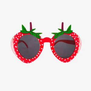 1 paire de lunettes fraise