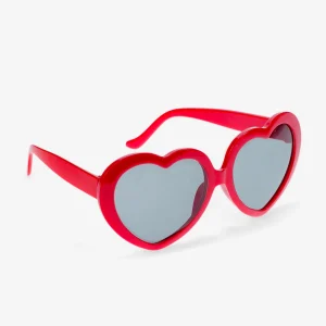 1 paire de lunettes coeurs rouges