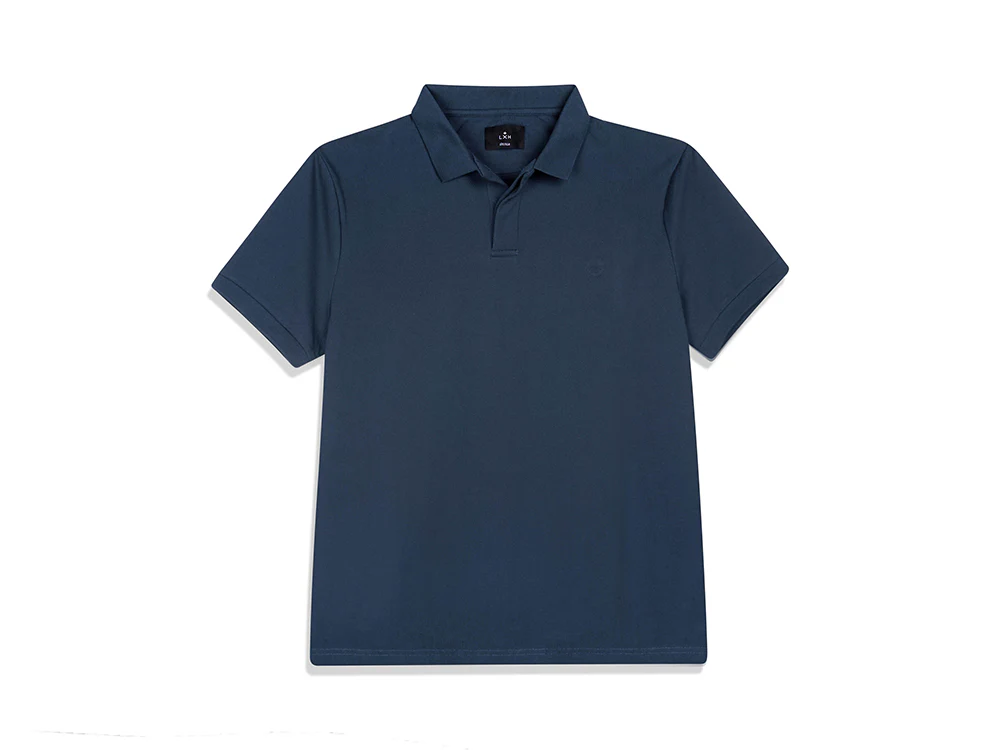 Polo Coton Piqué Bleu Marine