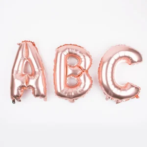 Ballon lettre rose gold (petite taille)