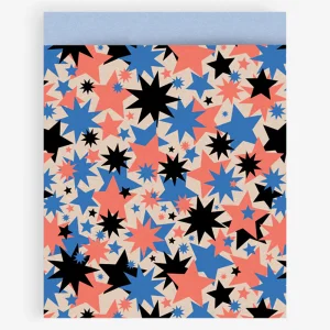 1 grande pochette en papier étoiles