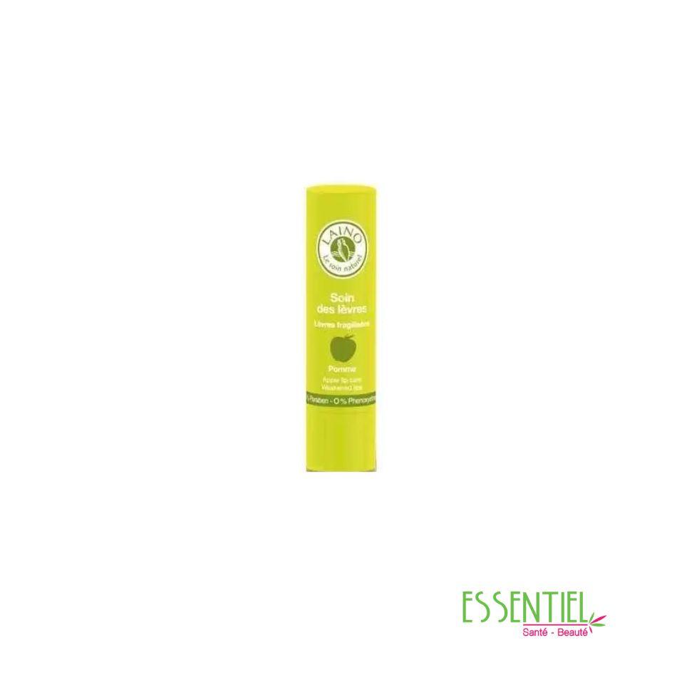 LAINO Soin des lèvres fragilisées goût pomme, 4g
