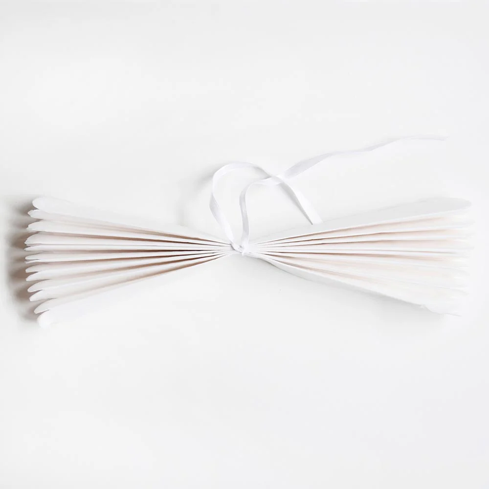 Pompon de satin - Blanc – Image 3