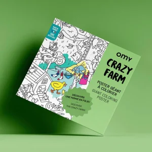 Poster géant à colorier ferme