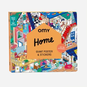 Poster géant maison avec stickers