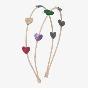 1 serre-tête coeurs colorés