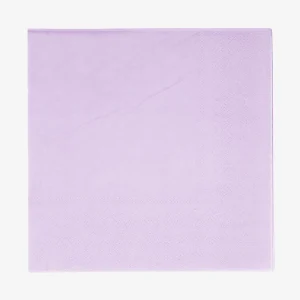 20 serviettes compostables mauve