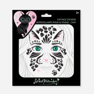 Halloween - Stickers autocollants visage chat