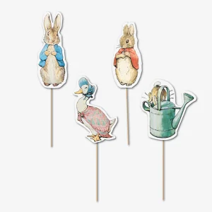 12 toppers à cupcake Pierre Lapin